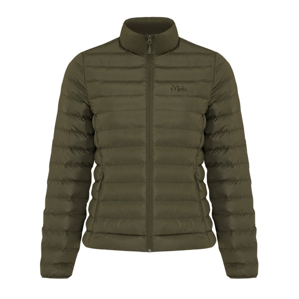 IQONIQ Maiko dámska prešívaná bunda z rec. polyesteru - Khaki / XL