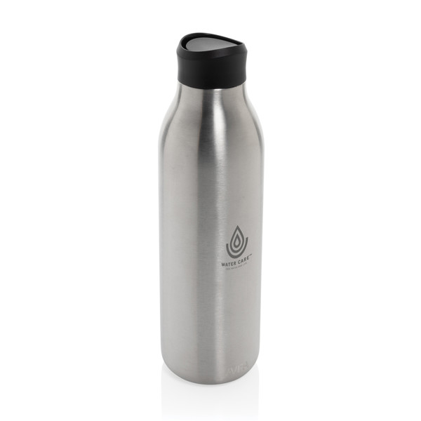 Bouteille d'eau 600ml en acier recyclé RCS Avira Alok - Argent