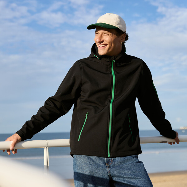 Veste softshell homme à capuche - DEEP NAVY / 3XL