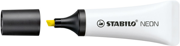 STABILO NEON highlighter, white, ink yellow
