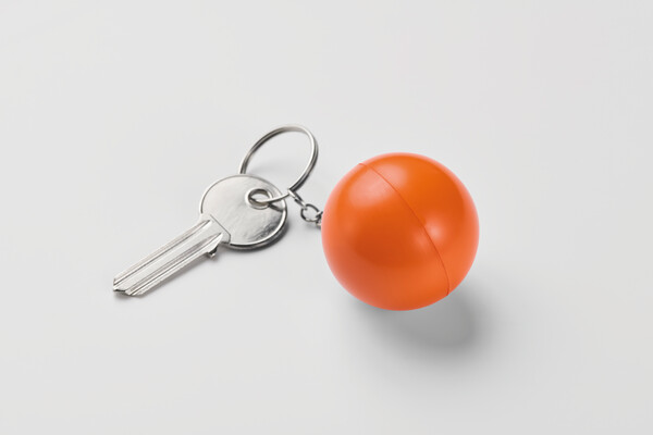 Portachiavi a forma di palla in Cirkely - Arancio