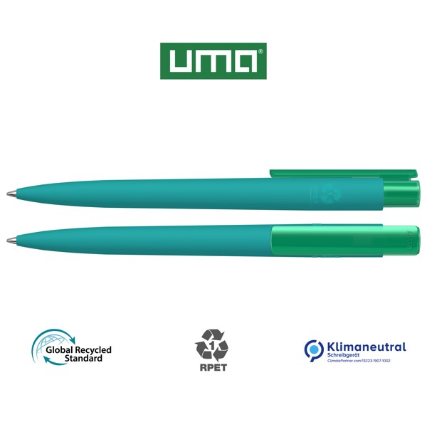 RECYCLED PET PEN PRO K transparent GUM - turquoise