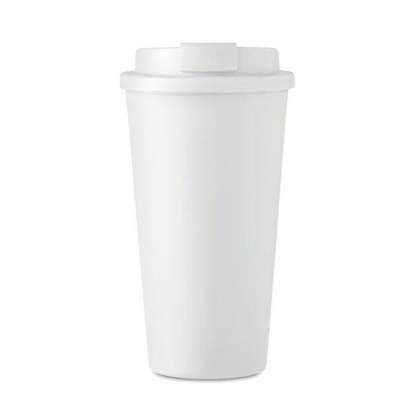 Double wall tumbler 450 ml Tuesday - White