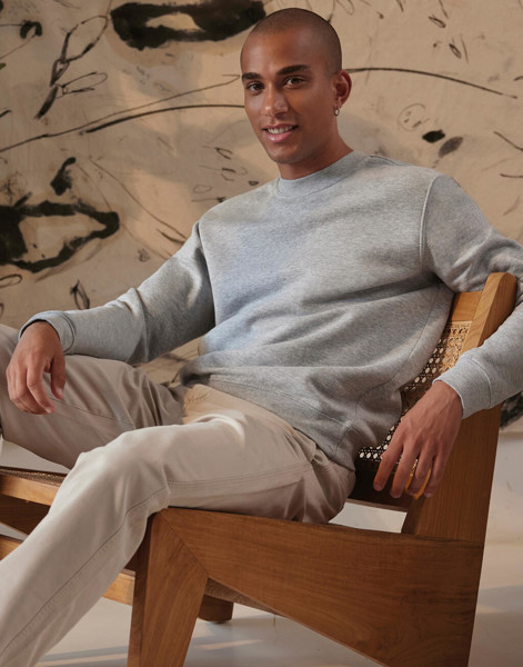 Set In Sweatshirt - Steel Grey / L