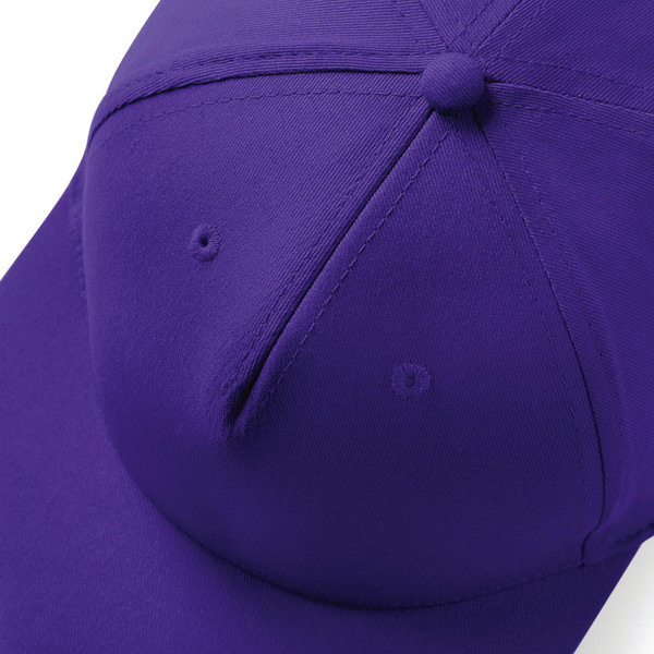 5 Panel Snapback Rapper Cap - White / ONE SIZE