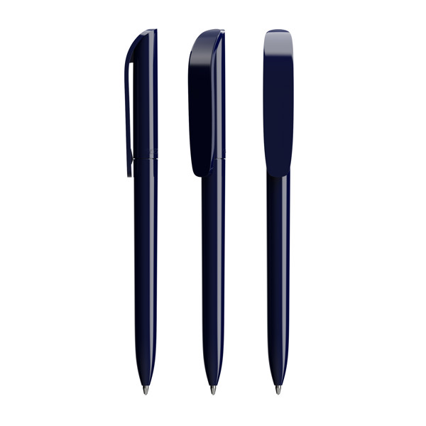 BIC® Super Clip ballpen - Bleu Marine