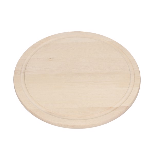 Planche De Coupe "Woody" Xxl, Ronde - Nature