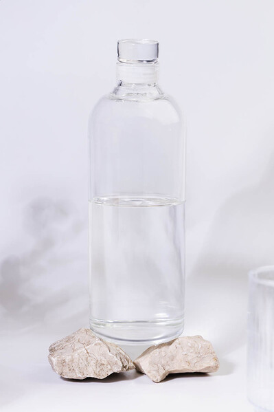 Glass Bottle Agua