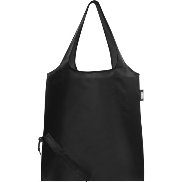 Sabia RPET foldbar mulepose 7L - Ensfarvet sort