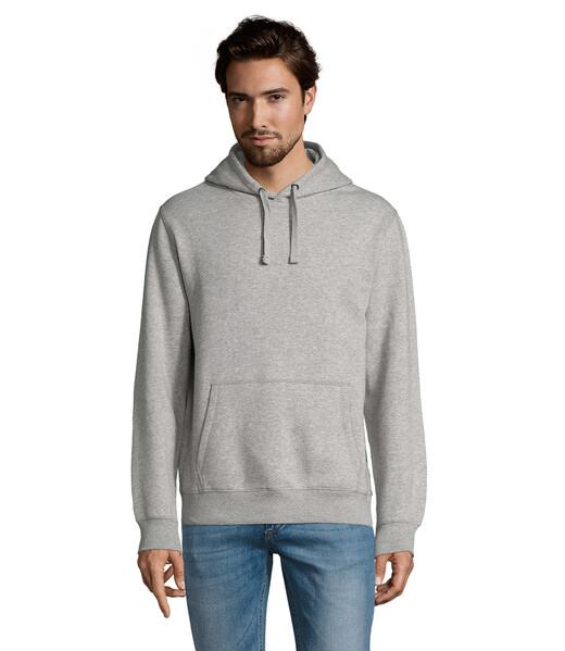 SPENCER FELPA CON CAPPUCCIO - Grigio Melange 2L