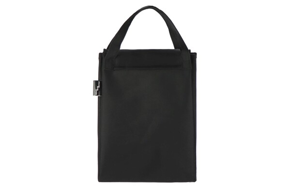 Folded cooler bag & picnic mat - Black