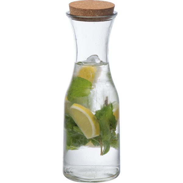 NIKODYM Carafă cu dop, 1000 ml - Transparent