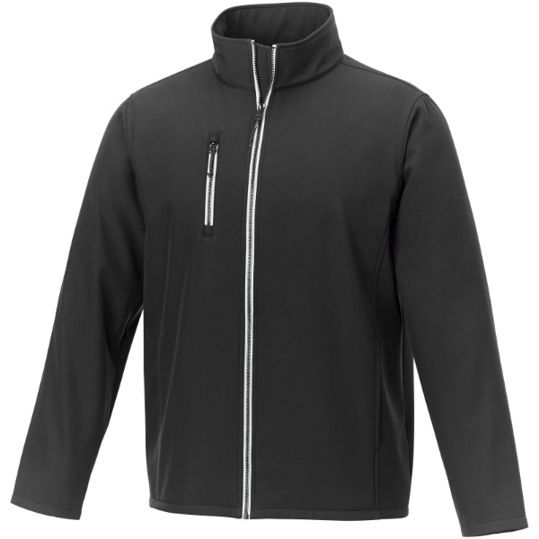 Orion men's softshell jacket - Solid Black / S