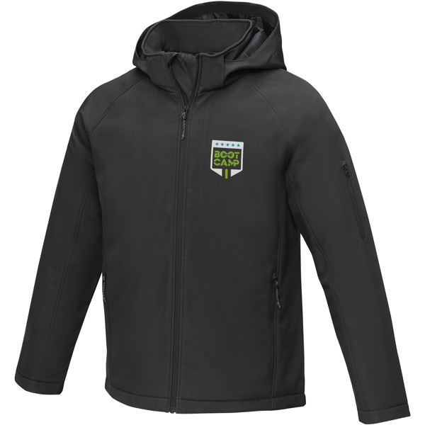 Notus wattierte Softshell Herrenjacke - schwarz / S