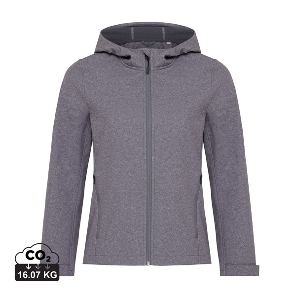 Ženska soft shell jakna Iqoniq Makalu, 300 g/m² - Heather srednje siva / XL
