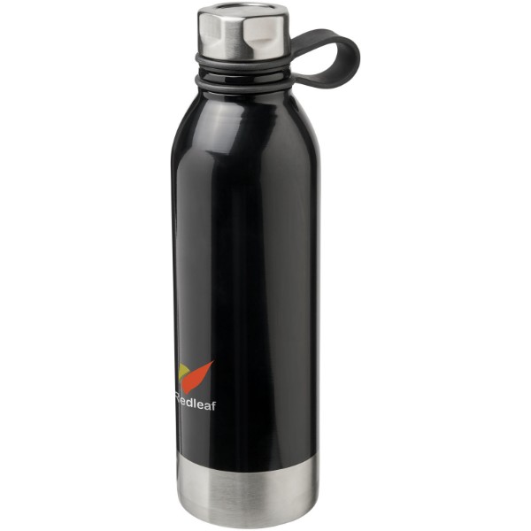 Perth 740 ml stainless steel sport bottle - Black