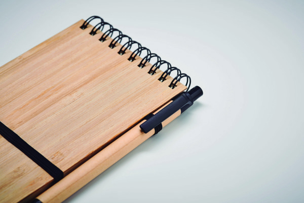 Set de bloc-notes A6 en bambou Sonorabam