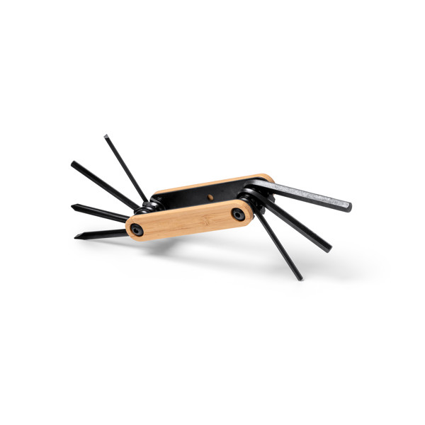 Personalised stainless steel multi-tool with 9 functions in eco box
