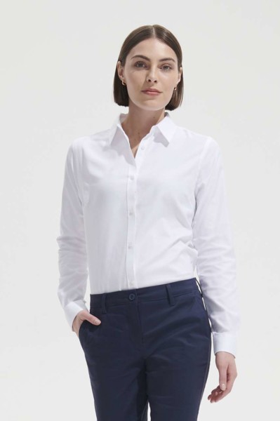 Sol's Brody Women - Herringbone Shirt - White / XL