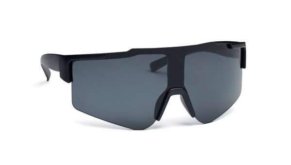Lustrzane sportowe okulary prze Shine - Czarny