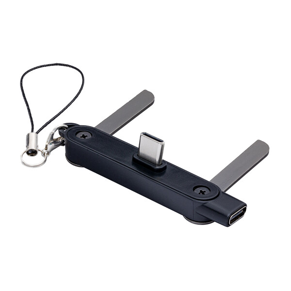 Support mobile avec port USB-C PORTHAM - noir