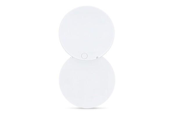 Sliding compact mirror Poise - White