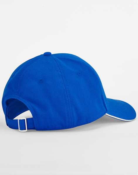 Earthaware® Clas. Org. Cotton 5 Panel Sandwich Peak - White / French Navy / ONE SIZE
