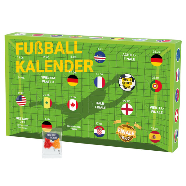 Event calendar Eco L, cardboard Inlay, fruit jelly team bears