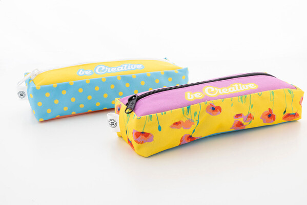 Custom Rpet Pen Case Bloppy - White