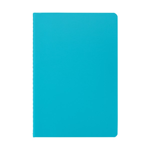 Eilo Recycled Contrast Stitch Journal - A5 - Teal / 4 Colour inkjet