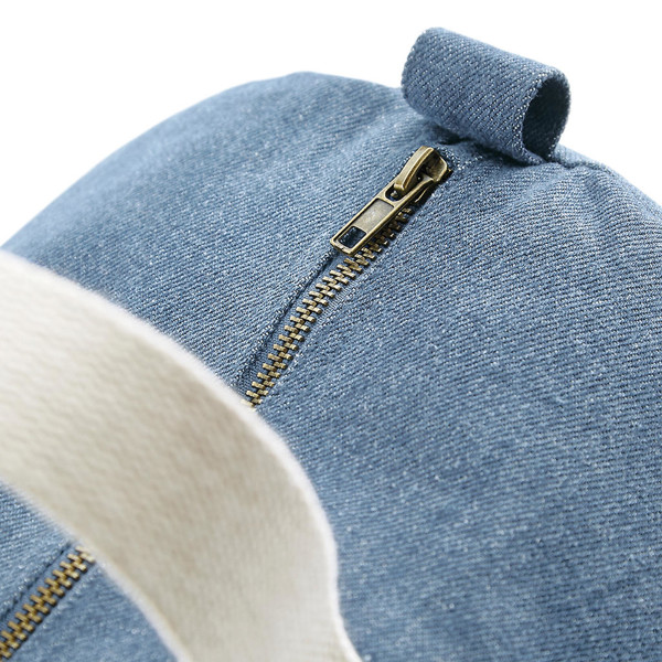 Denim Barrel Bag - Denim Blue / ONE SIZE