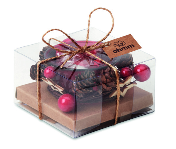 Jõuluküünlaalus Bougie - Punane