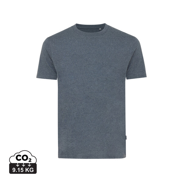 T-shirt en coton recyclé non teinté Iqoniq Manuel - Heather Navy / XL