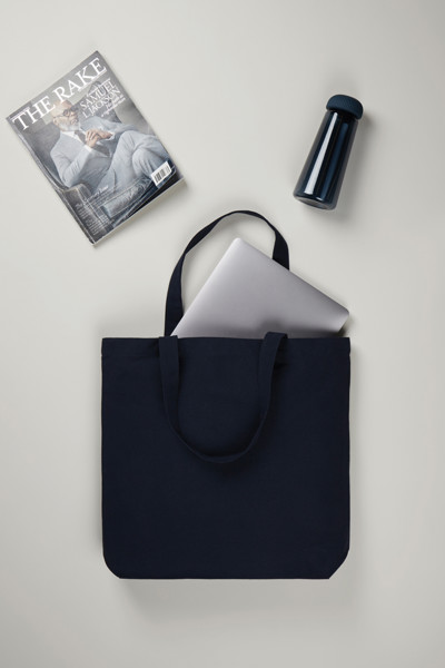 VINGA Tote bag en toile recyclée AWARE™ Hilo - Bleu Marine