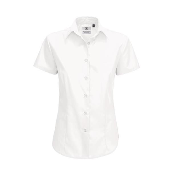 B&C Smart Women Short Sleeve Shirt - 65% Polyester/ 35% Combed Cotton - Popeline
