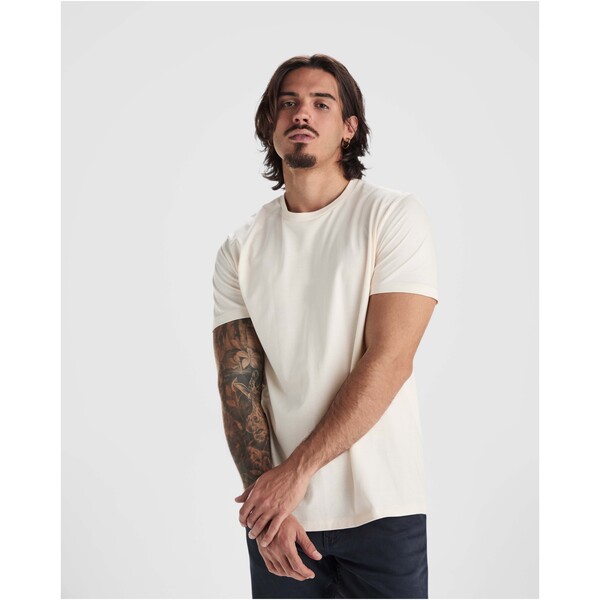 Golden short sleeve men's t-shirt - White / S