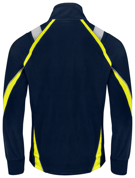 2328 Fleecejacket Navy/Yellow 4XL
