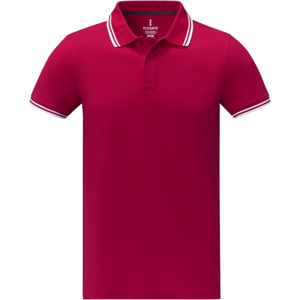 Polo tipping Amarago manches courtes homme - Rouge / M