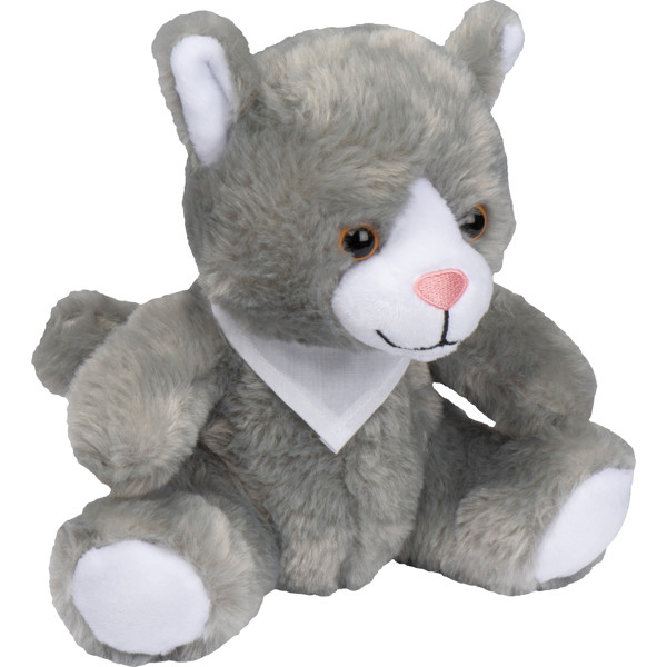 Plush toy cat UDO - Silvergrey