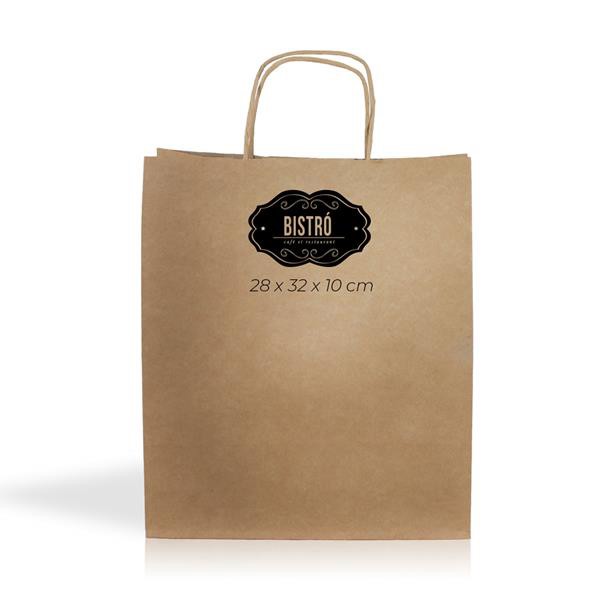 Saco Papel Kraft 90G/M2 28X32x10cm