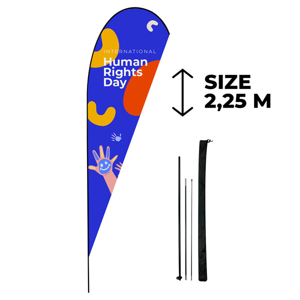 Customizable teardrop banner Mirzam