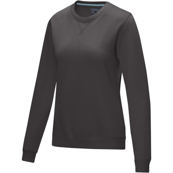 Jasper women’s organic recycled crewneck sweater - Bouřková šeď / M