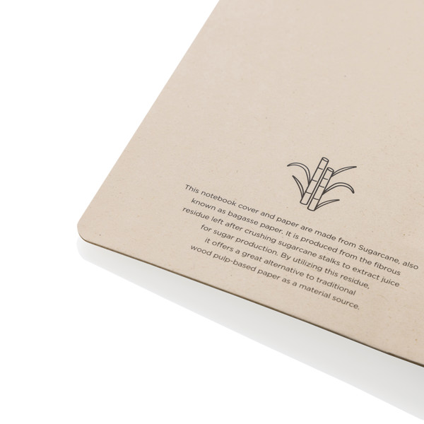 Stylo Sugarcane paper A5 Notebook - Brown