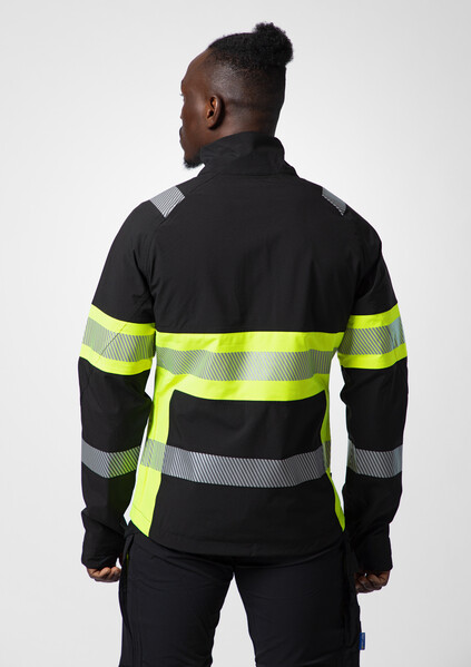 6442 WINDBREAKER Hi VIZ YELLOW/BLACK 3XL