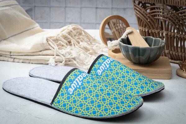 Custom Rpet Slippers CreaFelt Slip - White / Grey / 43