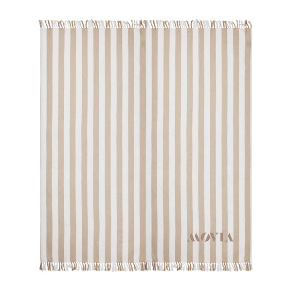 VINGA Ornos GRS hammam family towel - Beige / White