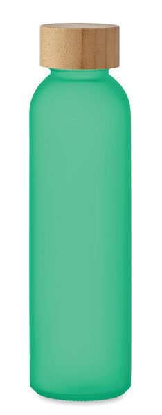 Bottiglia in vetro smerigliato Abe - Verde Trasparente
