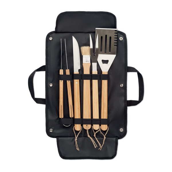 5 BBQ tools in pouch Allier