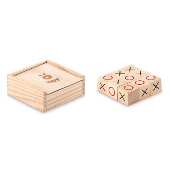 Igra Tic Tac Toe Les, 70x70x25 mm