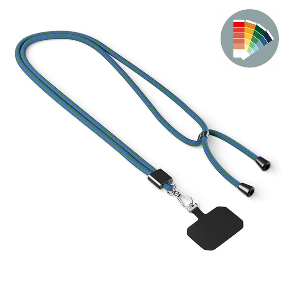 Crossbody, trendy 2-tone cord phone holder made of polyester - Own PMS / Own PMS